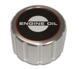 Valve Cover Oil Cap, Round, Push-in, Aluminum, Natural, Ford