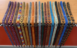 Lederen honden riem Orange