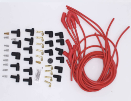 8.5mm Spark Plug Wire Set V8 - 45 degree boots red