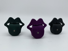 Lederen oortjes band  in 19 verschillende kleuren