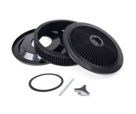 Luchtfilter 14 inch high flow zwart met zwart filter