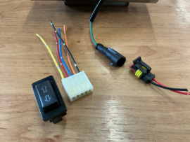 uitlaat klep 2,5 inch ( 63mm ) compleet met schakelaar