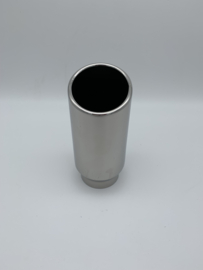 RVS slant-cutt  eindstuk 3 inch rolled edge