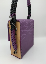 Schouder tas  violet zwart shoulder bag
