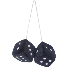 4 kleuren dobbelsteen autohangers, 7 cm autospiegel pluche dobbelstenen