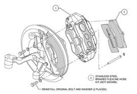 Wilwood 6 piston calipers corvette 1965-1982 front