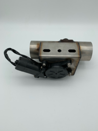 uitlaat klep 2,5 inch ( 63mm ) compleet met schakelaar
