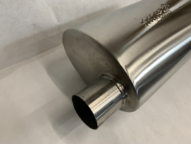 MAX Spiral Straight Flo Performance rvs uitlaat demper 2,5 inch