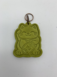Lucky cat sleutelhanger in 19 verschillende kleuren