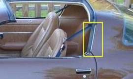 70-81 Camaro Firebird w/o Vinyl Top Drip Rail Molding (rearof door opening), LH/RH Pair
