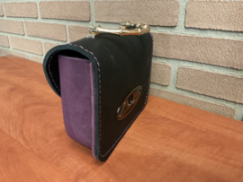 Little luxe handtas wine/black