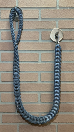 Lederen honden riem Grey