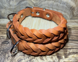 Hondenhalsband leer Orange