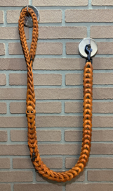 Lederen honden riem Orange