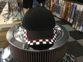 Baseball cap  checkered flag black