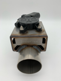 uitlaat klep 2,5 inch ( 63mm ) compleet met schakelaar