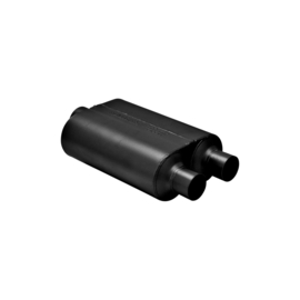 Flowmaster Super 40 Stainless Steel - 3.00 Center In / 2.50 Dual Out - Aggressive Sound