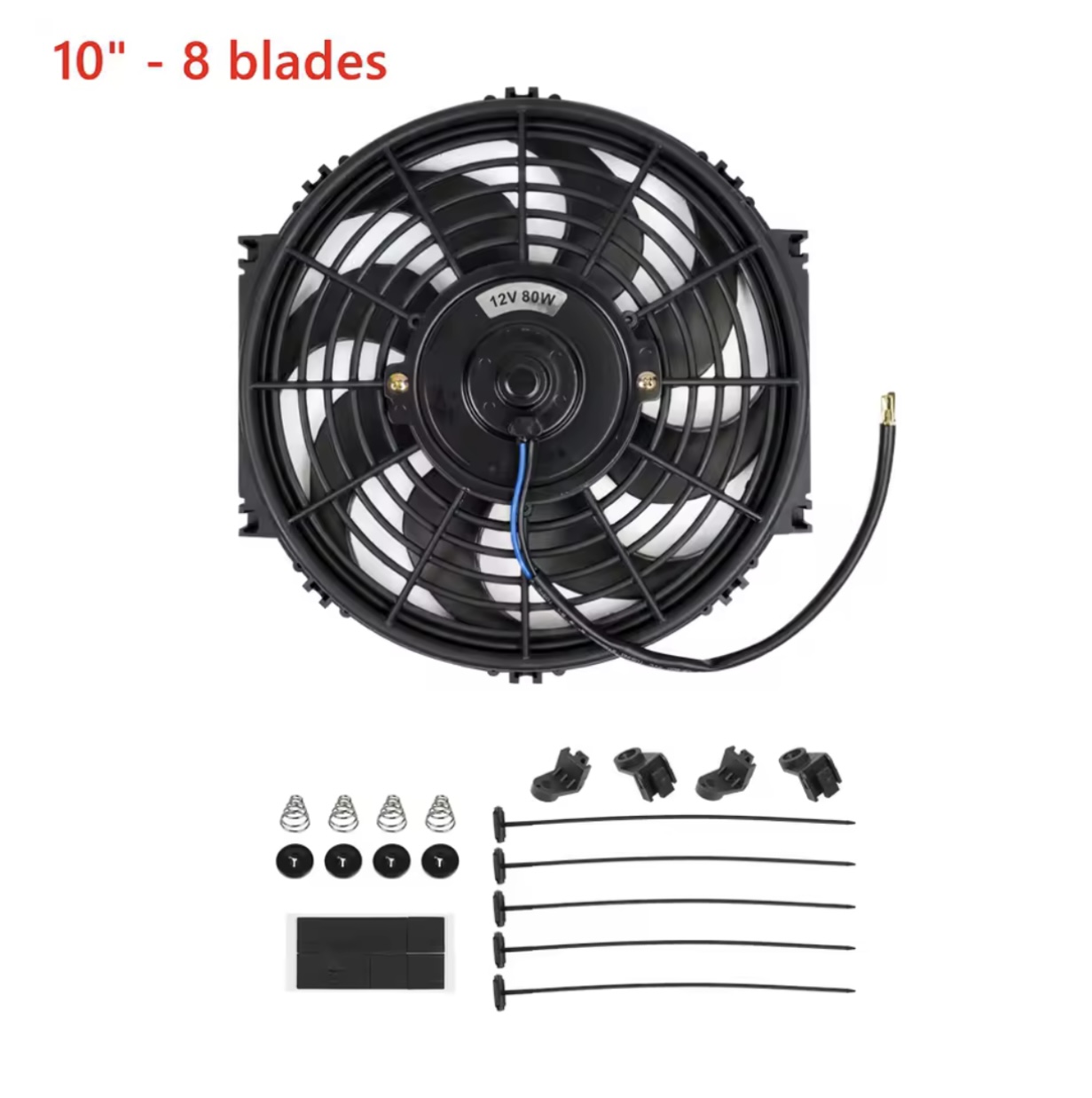10 inch Universal 12V 80W Electronic Radiator Cooling Fan