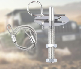 Hood pin kit chroom. Motorkap snel sluiting