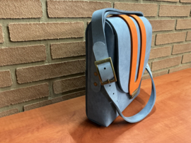 Gulf color schoudertas leer