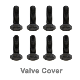 Chevrolet small block engine bolt kit  black