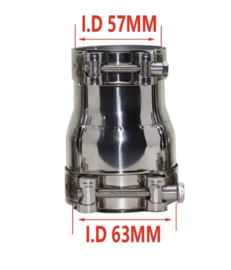 Uitlaat verloopstuk  klemdeel