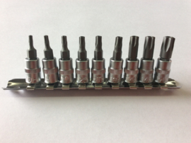 Torx bit dop set 1/4