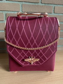 Handtas rose wine red messenger hand/cross body bag