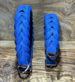 Hondenhalsband leer Hard blue