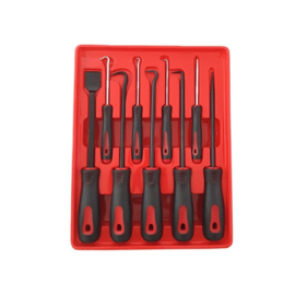 heavy duty picks, hooks and schraper set 9 delig