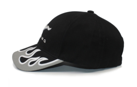 Baseball cap ford mustang black/white flames