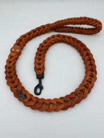 Lederen honden riem Orange
