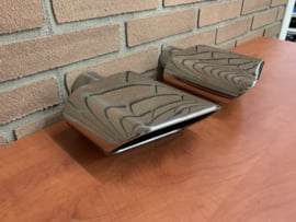 Uitlaat Sierstukken set RVS rechthoek ovaal – 15cm X 7cm