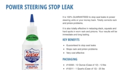 Lucas power steering stop leak. 355ml verpakking