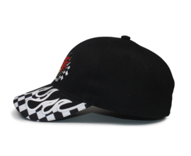 Baseball cap mr. Horsepower checkered flames