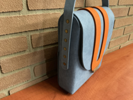 Gulf color schoudertas leer