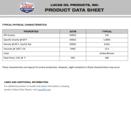Lucas Engine break-in oil 473ml verpakking