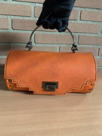 Handtas oranje  round handbag
