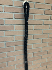 Lederen honden riem Black