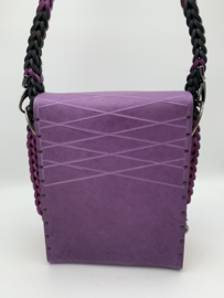 Schouder tas  violet zwart shoulder bag