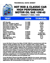 HOT ROD & CLASSIC CAR 10W-40 MOTOR OIL