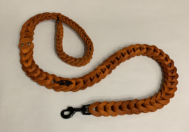 Lederen honden riem Orange