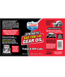 LUCAS SYNTHETIC SAE 75W-140 GEAR OIL