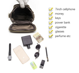 Schoudertas 100% leren crossbody tas