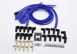 8.5mm Spark Plug Wire Set V8 - straight boots blue