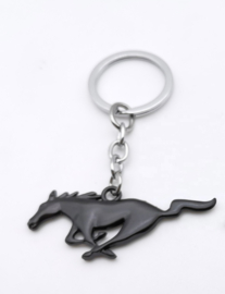 Ford Mustang pony sleutelhanger Zwart