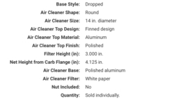 aluminium finned 14 inch luchtfilter