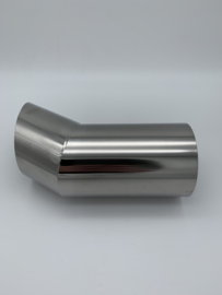 RVS uitlaat sierstuk DTM 3,5 inch mini