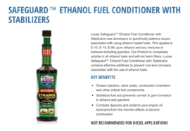 Lucas Ethanol fuel conditioner. 473ml verpakking