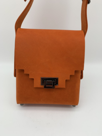 Handtas oranje messenger hand/cross body bag